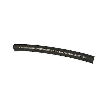 A & I Products 3/4"- 2 Wire Compact Hyd Hose 21" x21" x12" A-P100R16-12
